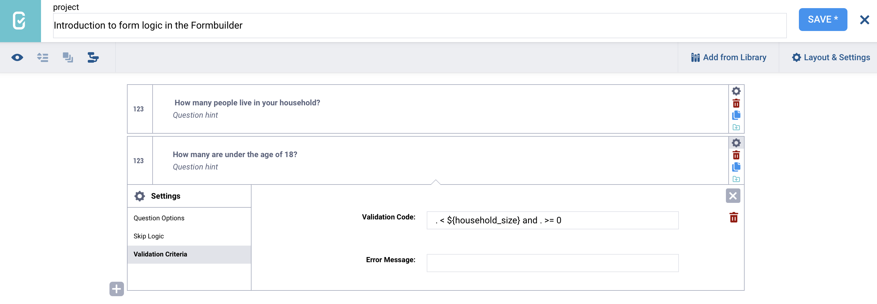 Combine conditions with logical operators