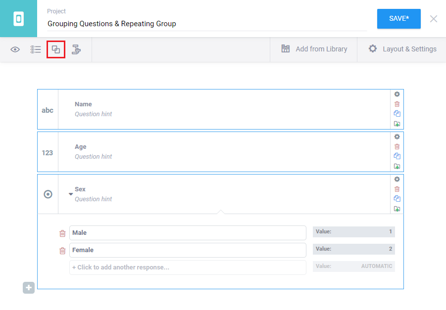 Grouping Questions and Repeating Groups KoboToolbox documentation