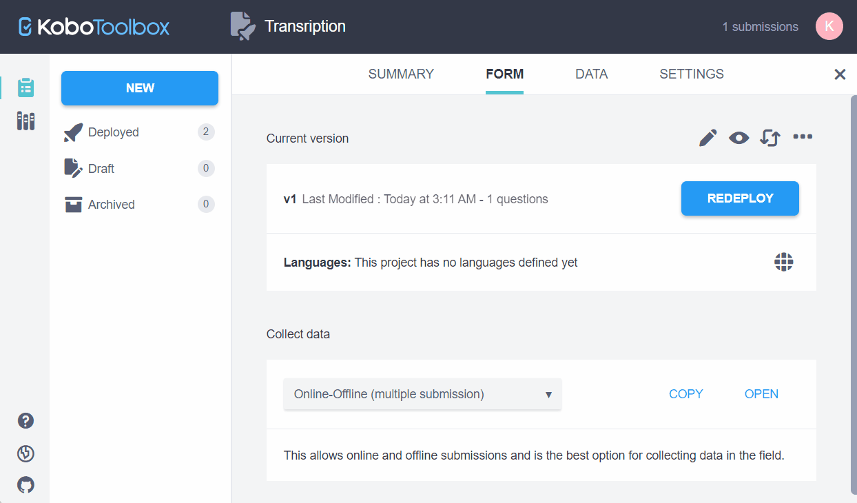 Go to Transcription