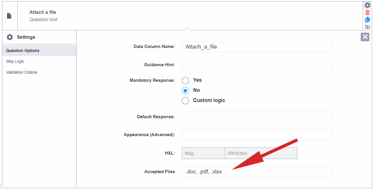 أنواع الملفات