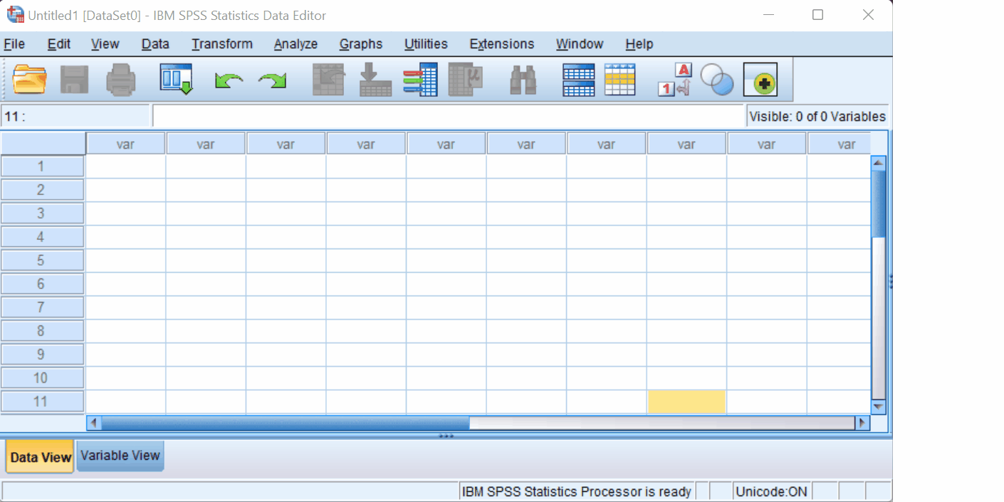 الاستيراد إلى SPSS
