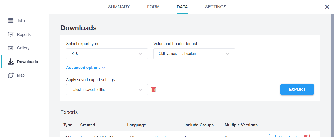 Exportar etiquetas de SPSS