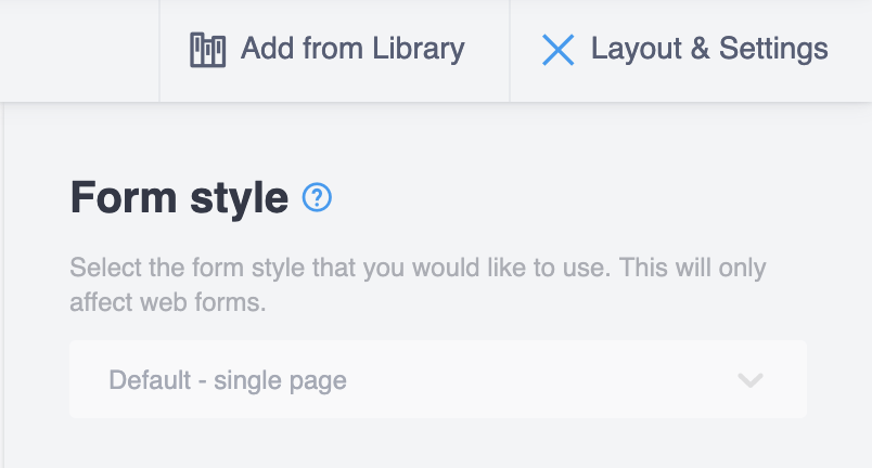 restrictions au niveau du formulaire