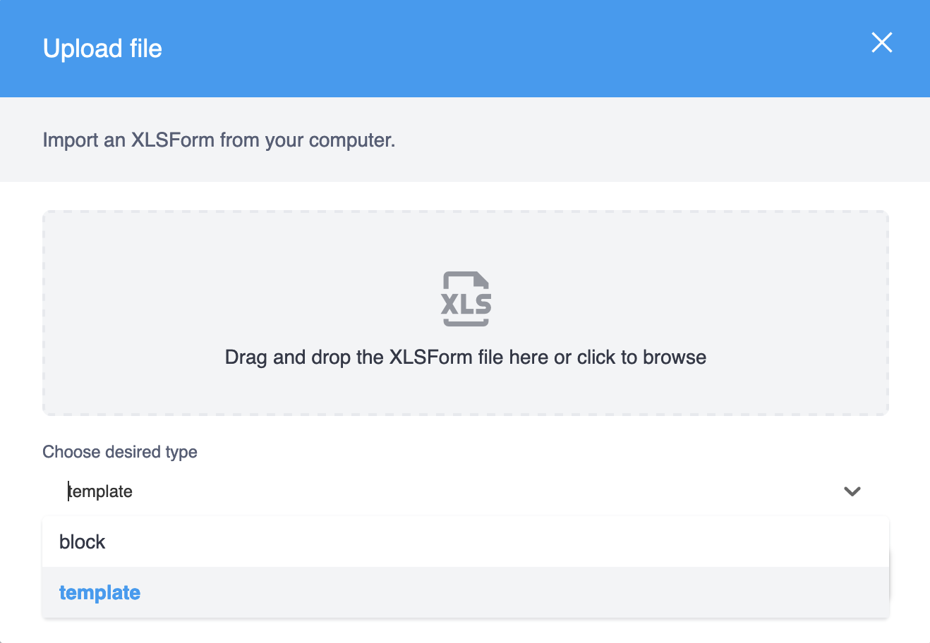 choisir le type de modèle