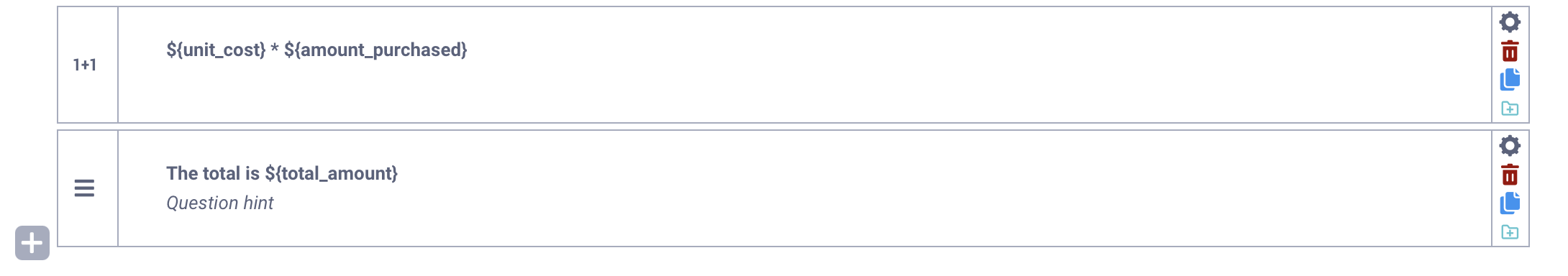 Référence à une question