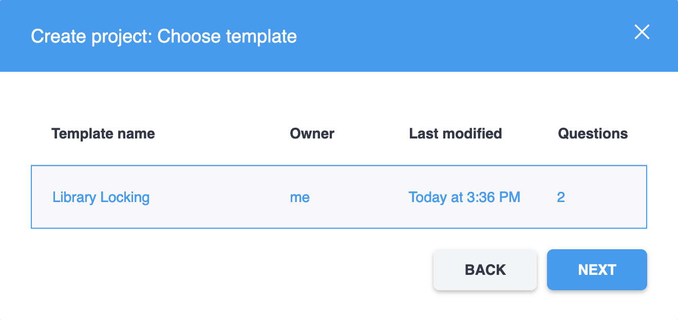sélectionner un modèle