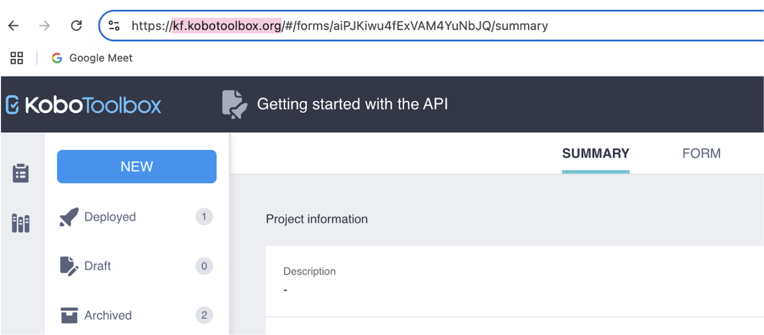 Récupérer l'URL de serveur